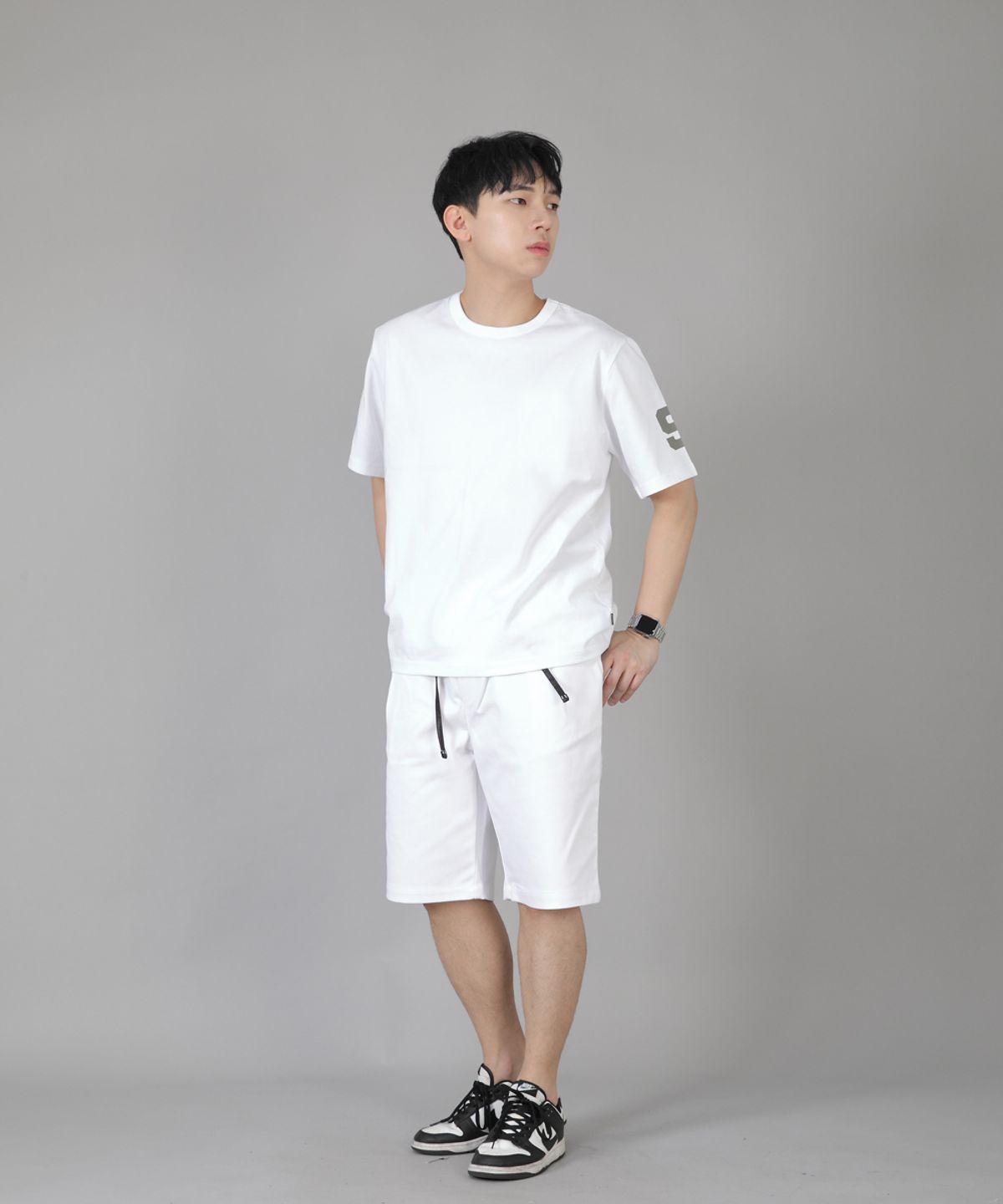 세인트크루(SAINTCREW) 핀턱쇼츠 EPS-350 화이트