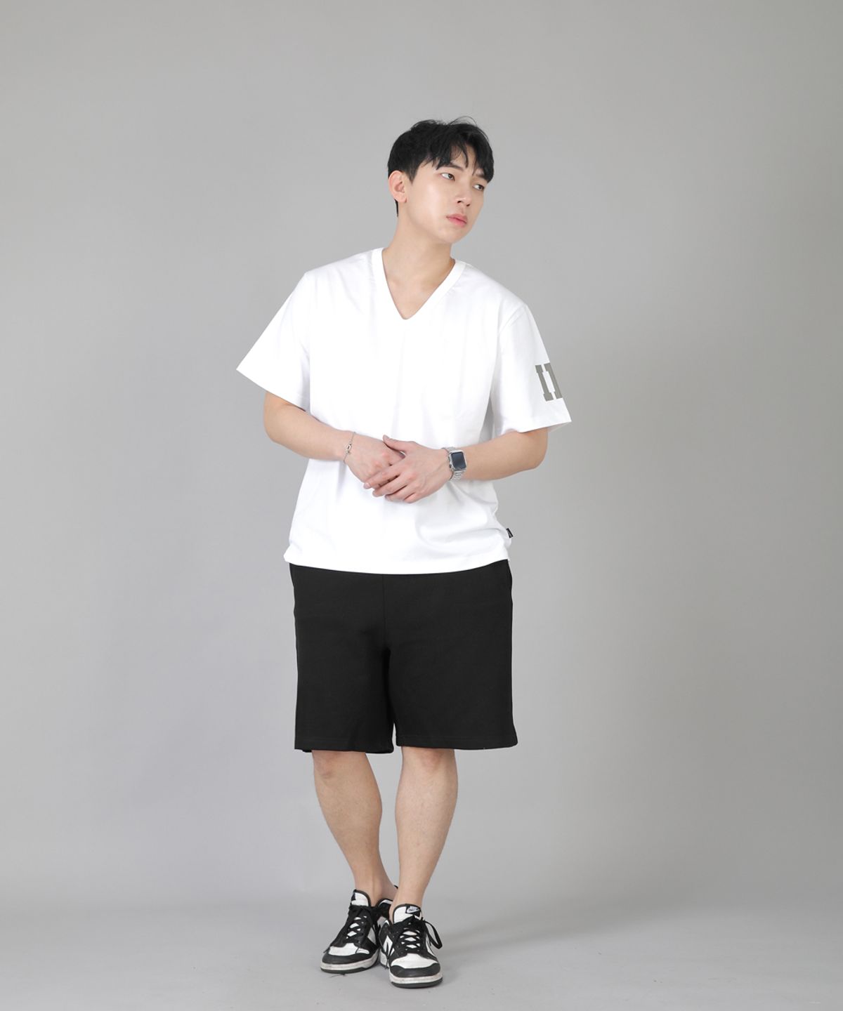 세인트크루(SAINTCREW) 무지 스웨트쇼츠 ESS-352 블랙