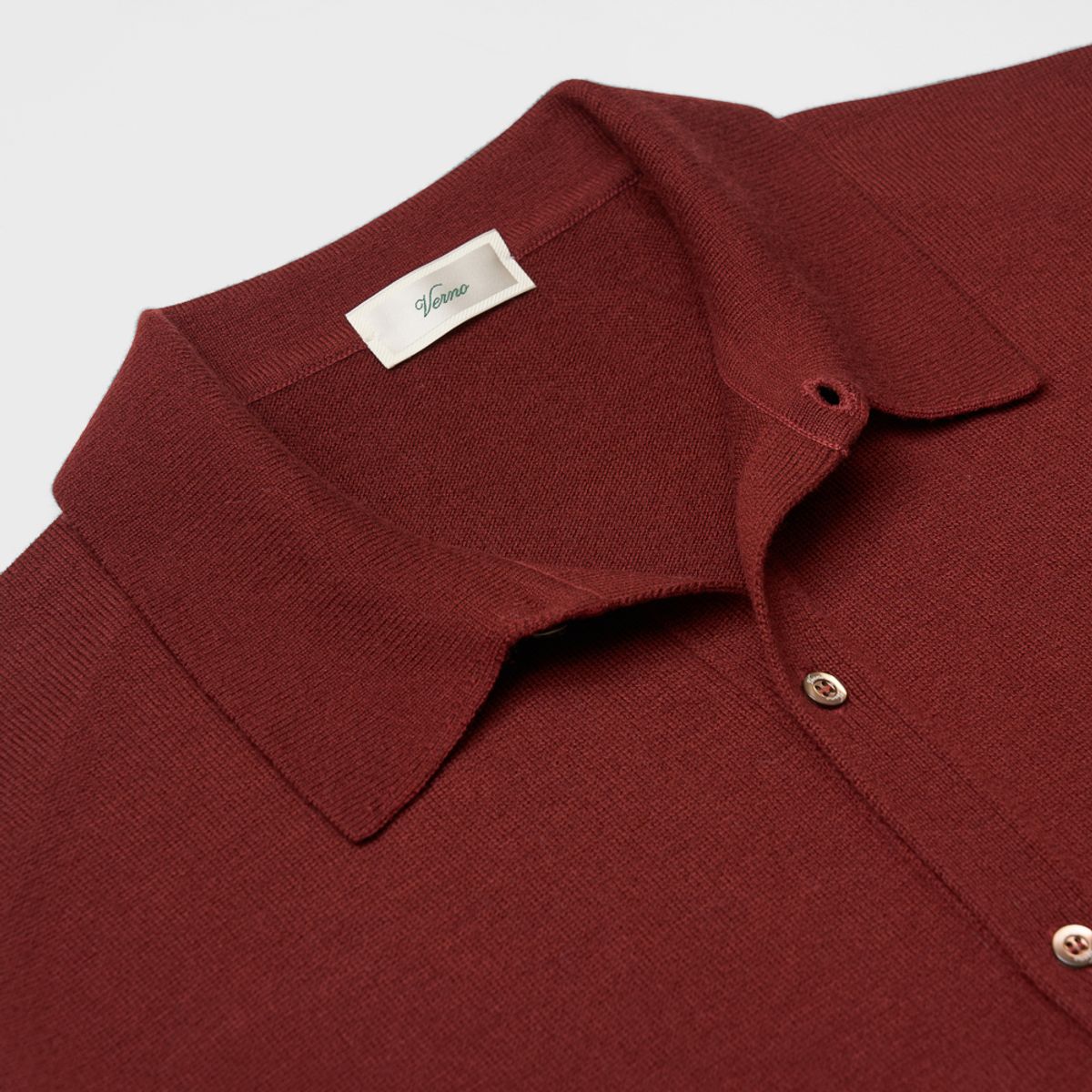 베르노(VERNO) 24SS Essential collar cardigan Burgundy