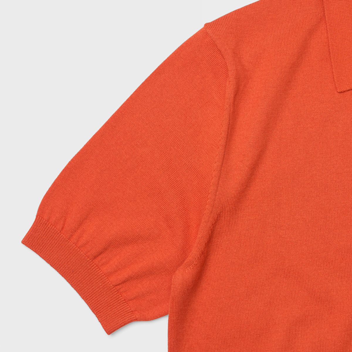 베르노(VERNO) 24SS Essential open collar knit Orange
