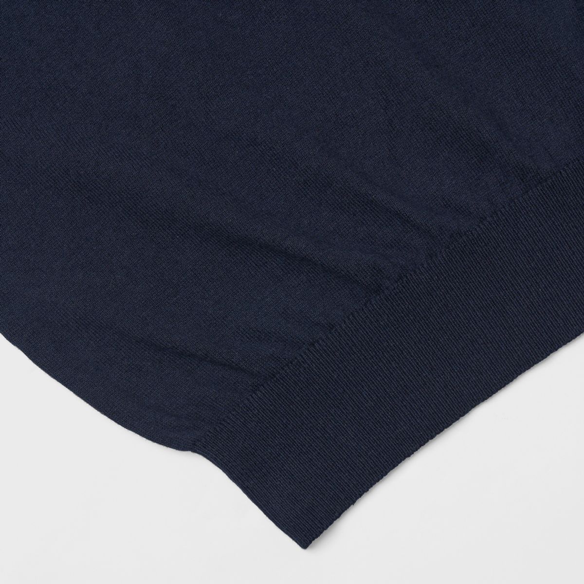 베르노(VERNO) 24SS Essential open collar knit Navy