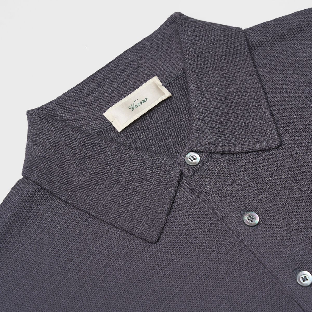 베르노(VERNO) 24SS Linen like polo knit Gray
