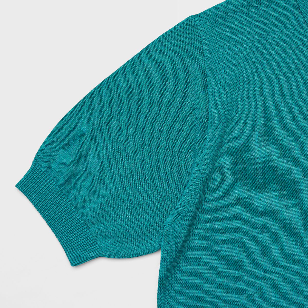 베르노(VERNO) 24SS Linen like polo knit Emerald