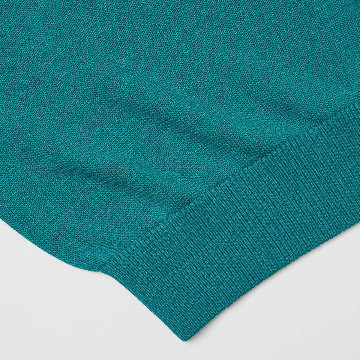 베르노(VERNO) 24SS Linen like polo knit Emerald