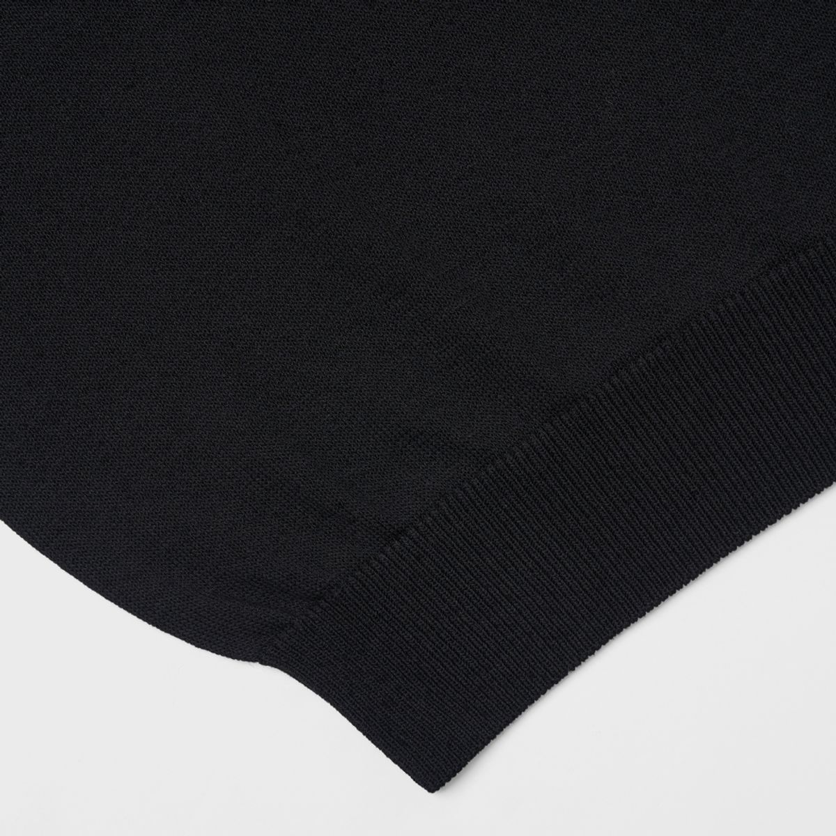 베르노(VERNO) 24SS Linen like polo knit Black
