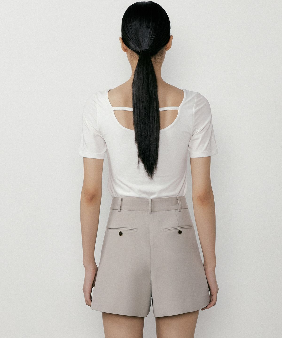 오떼뜨(OCTETTE) REVERSIBLE SHIRRING T_3COLOR