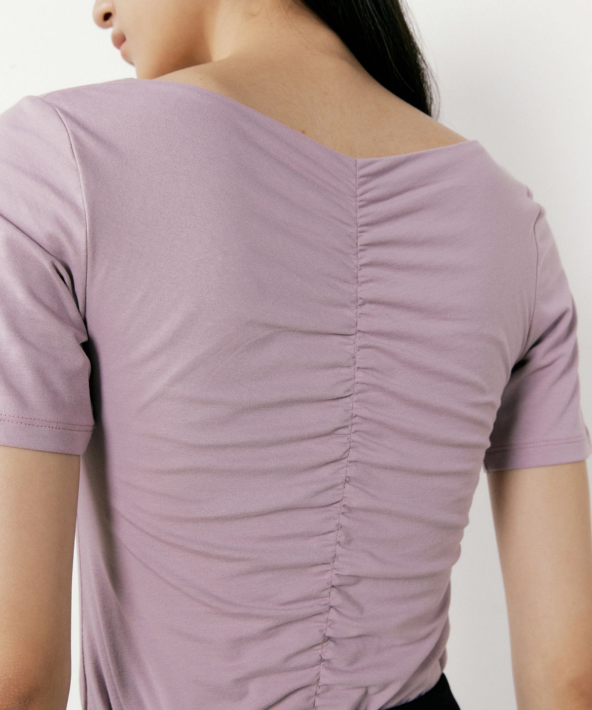 오떼뜨(OCTETTE) REVERSIBLE SHIRRING T_3COLOR