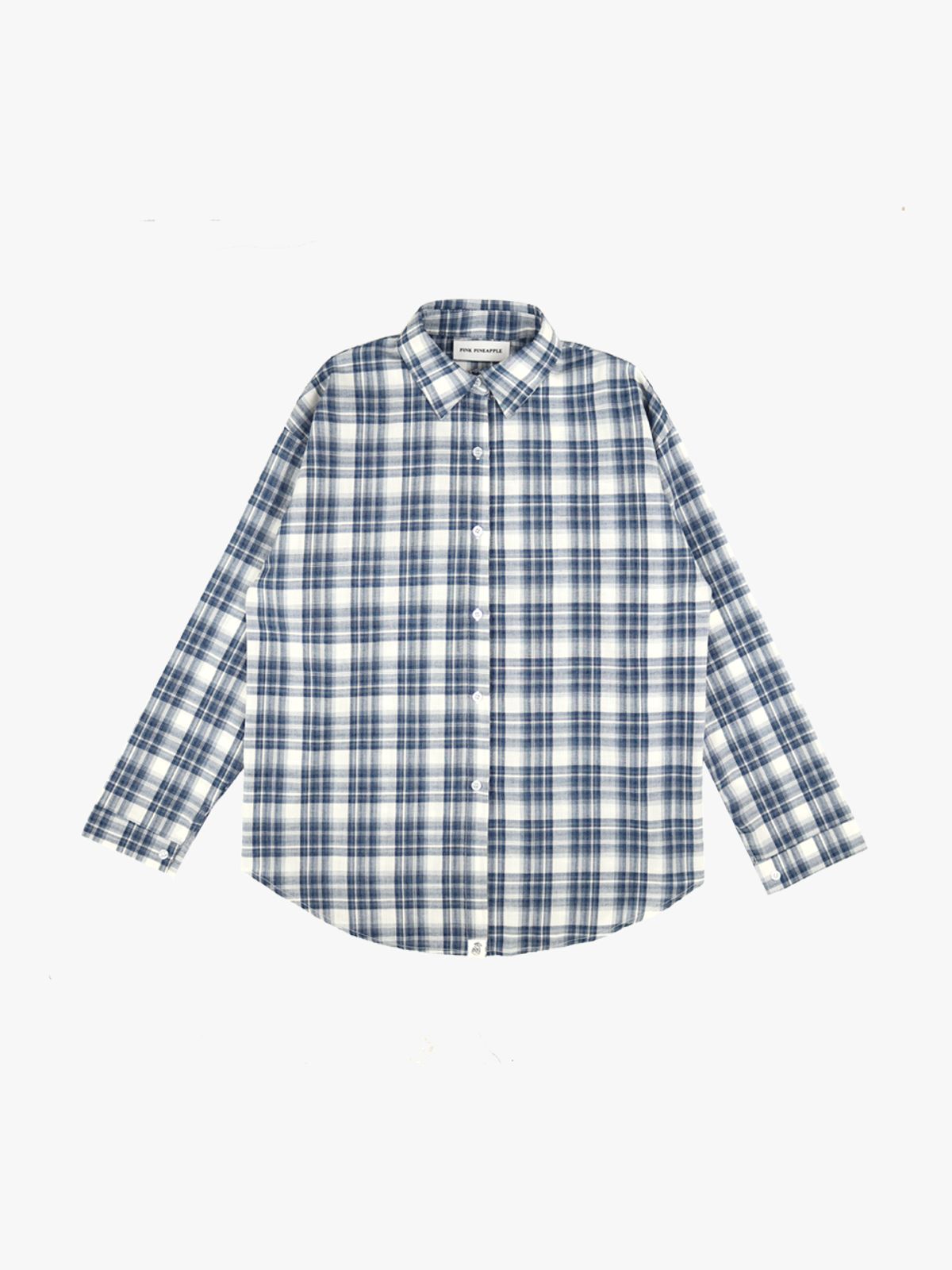 핑크파인애플(PINK PINEAPPLE) COOL CHECK SHIRT_BLUE