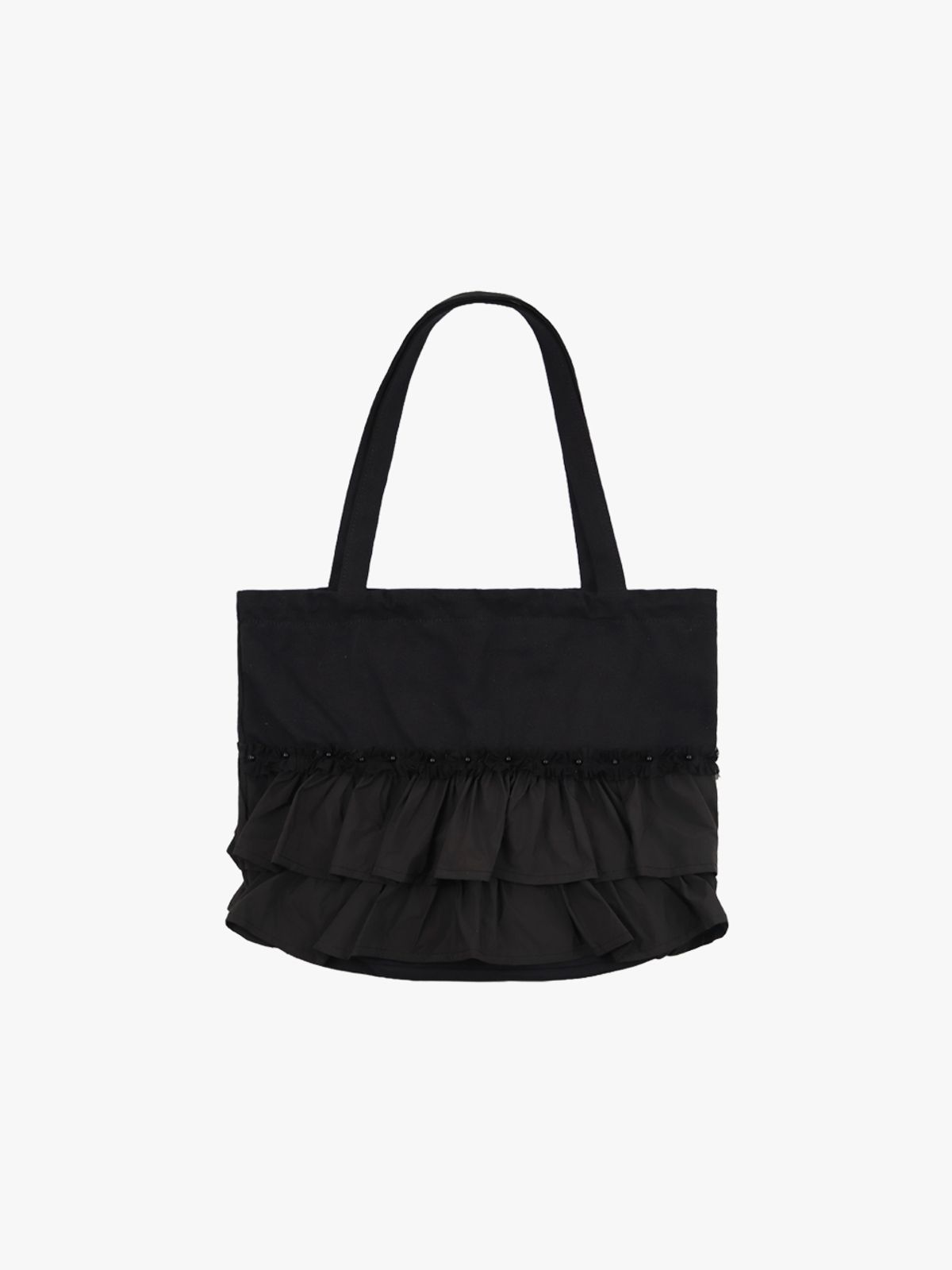 핑크파인애플(PINK PINEAPPLE) TIERED FRILL BAG_BLACK