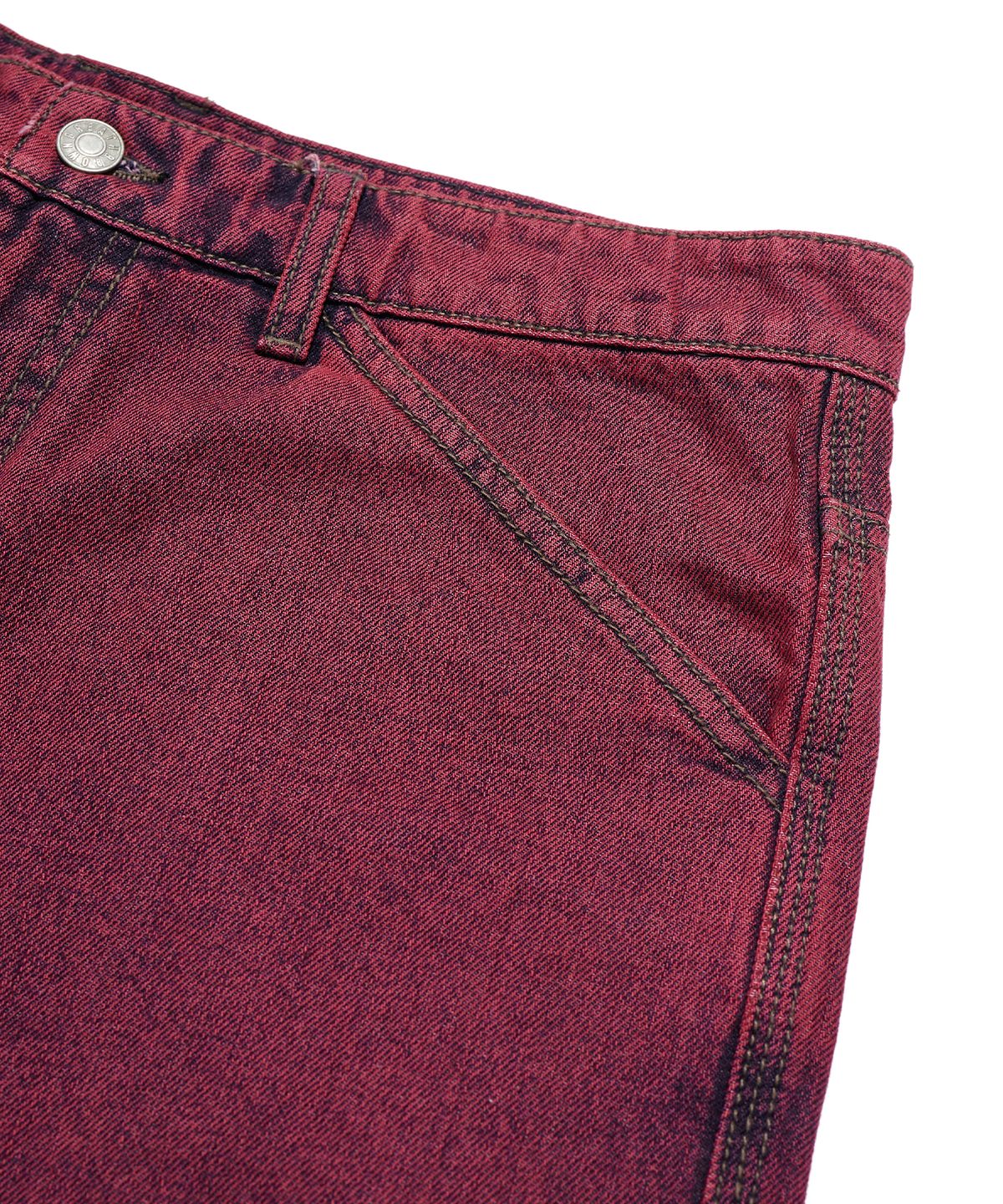 브라운브레스(BROWNBREATH) COLOR DENIM SHORTS - MAGENTA