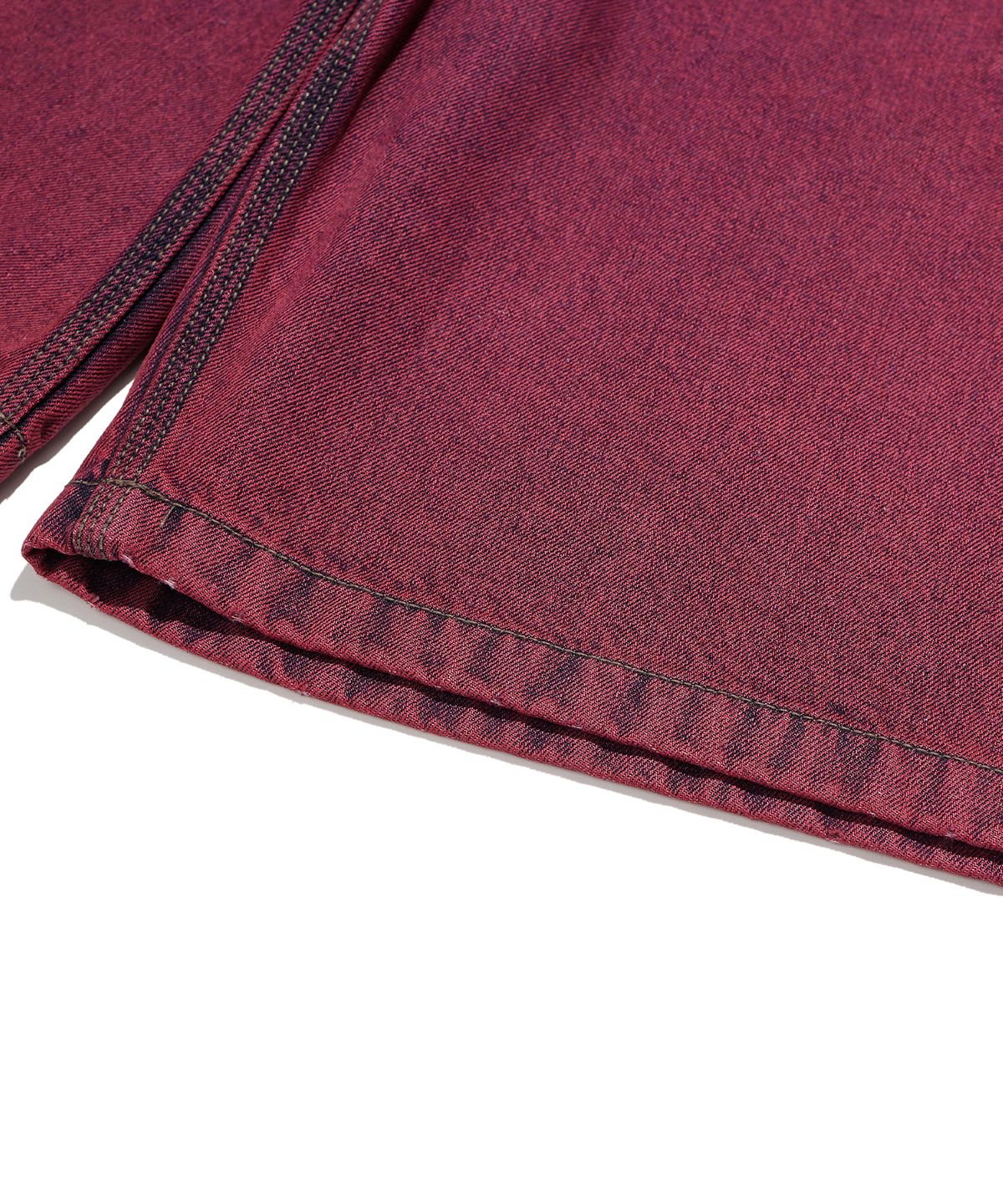 브라운브레스(BROWNBREATH) COLOR DENIM SHORTS - MAGENTA