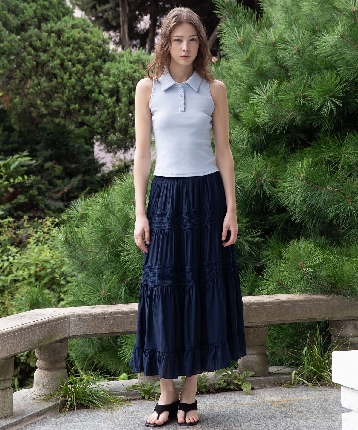 제이마크뉴욕(JMARKNEWYORK) Lace banded skirt_5color