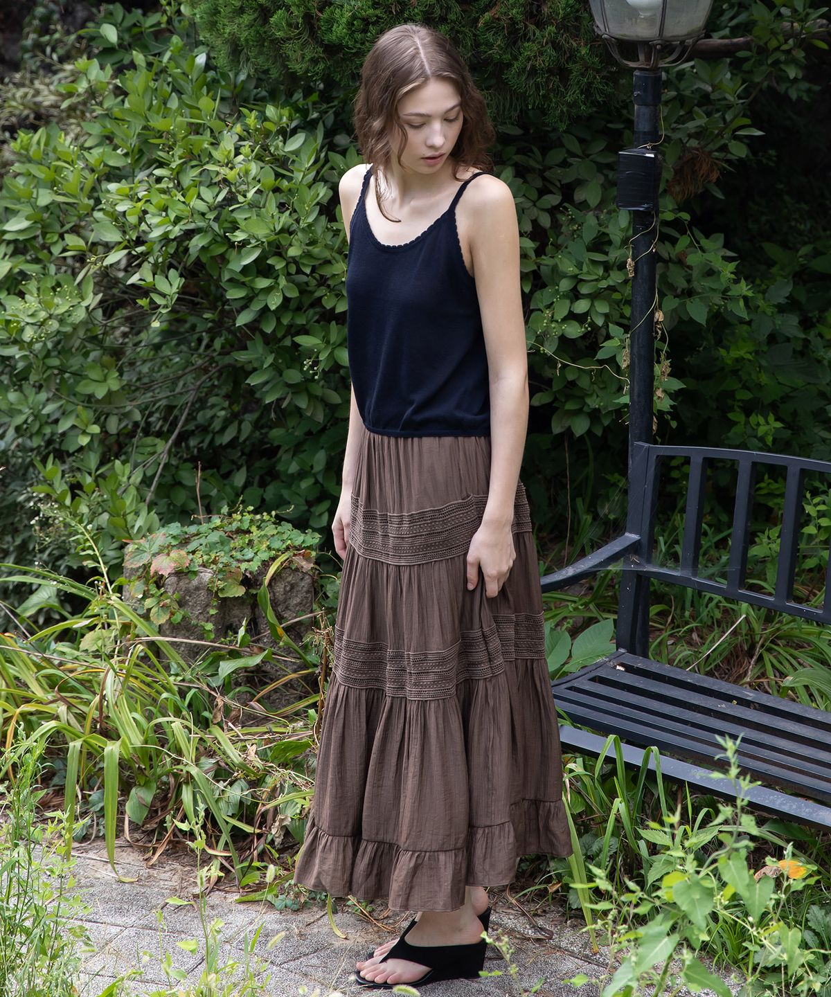 제이마크뉴욕(JMARKNEWYORK) Lace banded skirt_5color