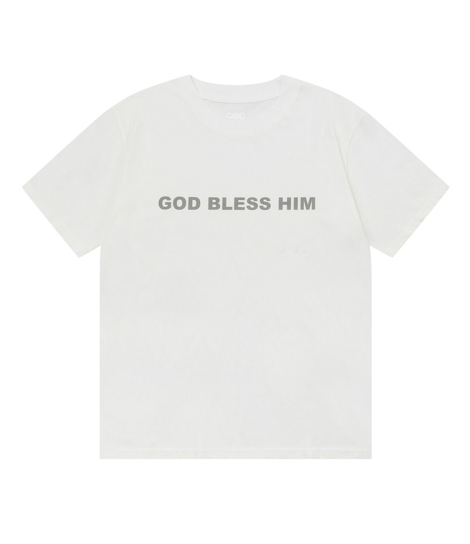 【CHANCECHANCE】24SS GOD BLESS HIM T-SHIRT MUSINSA | CHANCECHANCE GOD BLESS HIM T-SHIRT