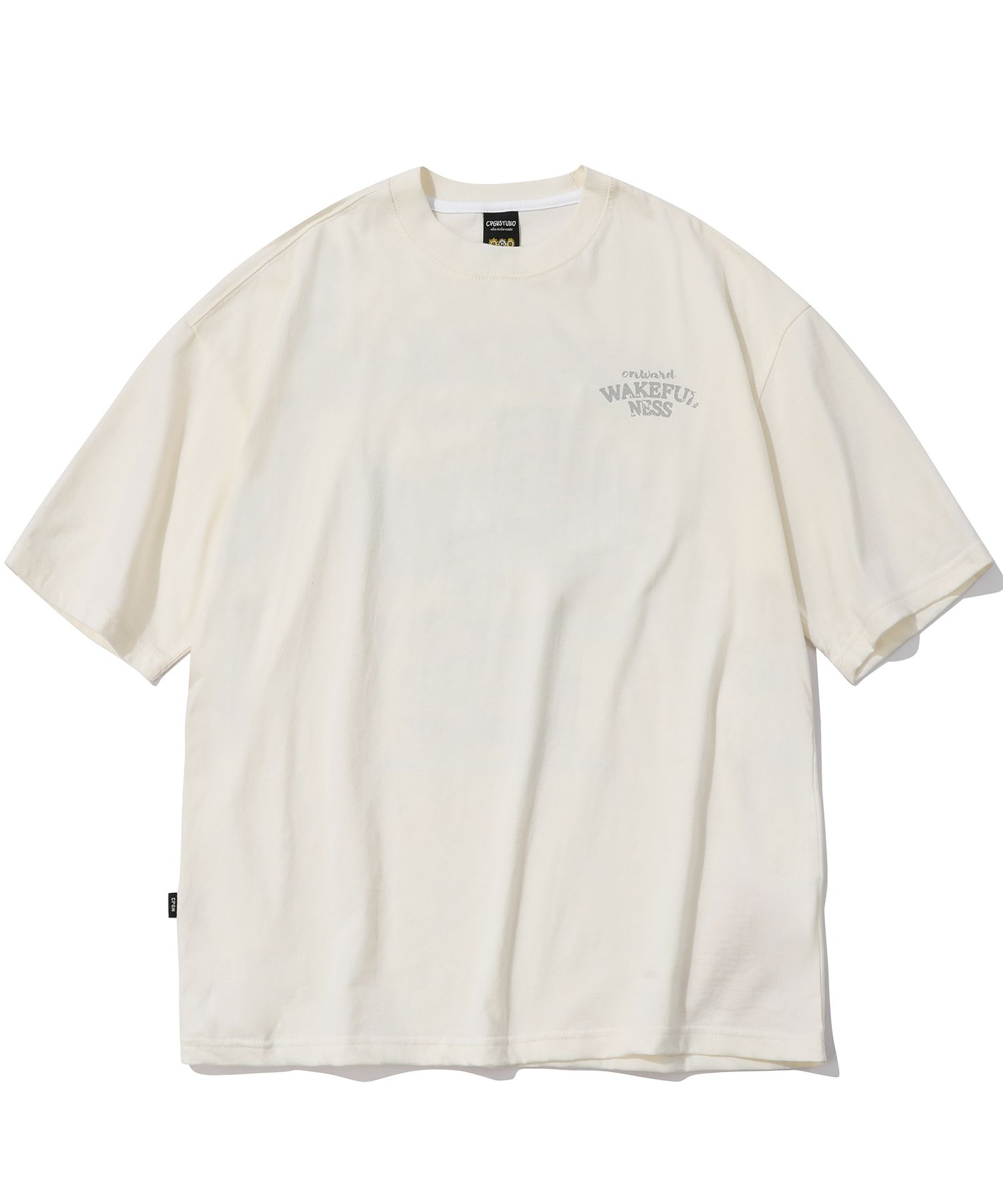 MUSINSA | CPGN STUDIO BREEZE DAY Short-sleeved T-shirt cream