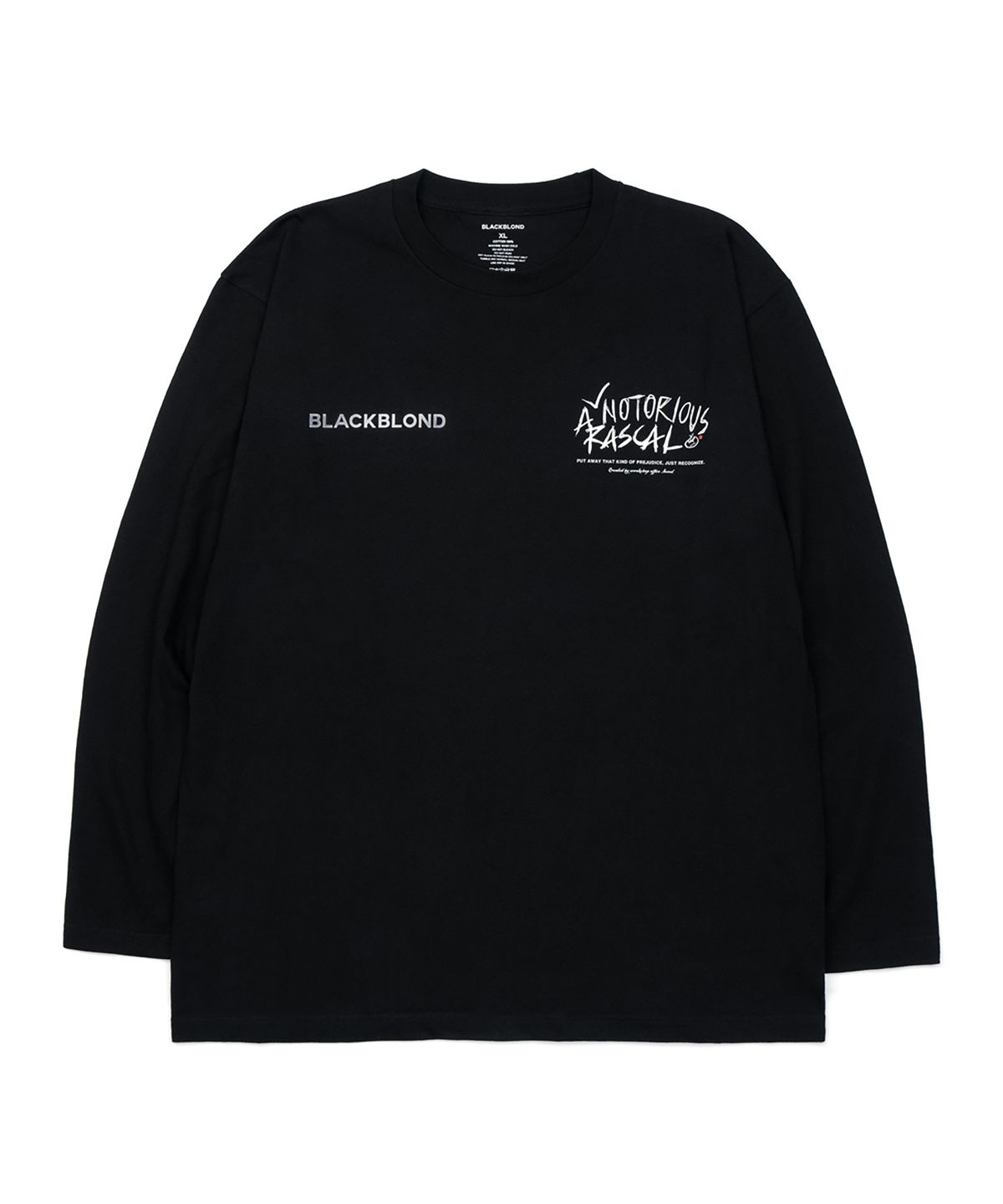 블랙블론드(BLACKBLOND) 비비디 레스컬 긴팔티 (블랙)