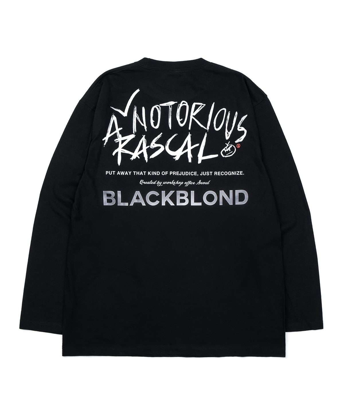 블랙블론드(BLACKBLOND) 비비디 레스컬 긴팔티 (블랙)