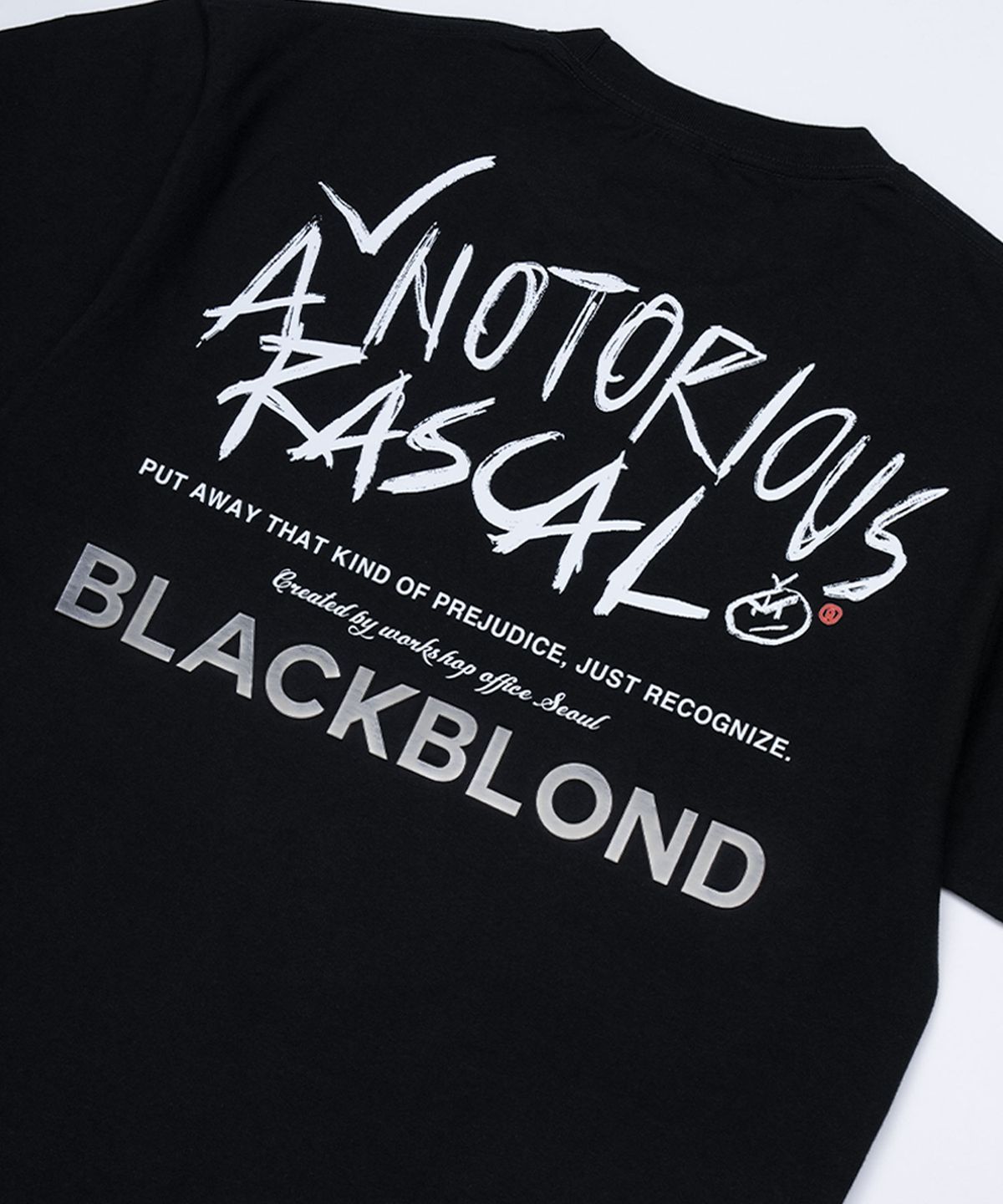 블랙블론드(BLACKBLOND) 비비디 레스컬 반팔티 (블랙)