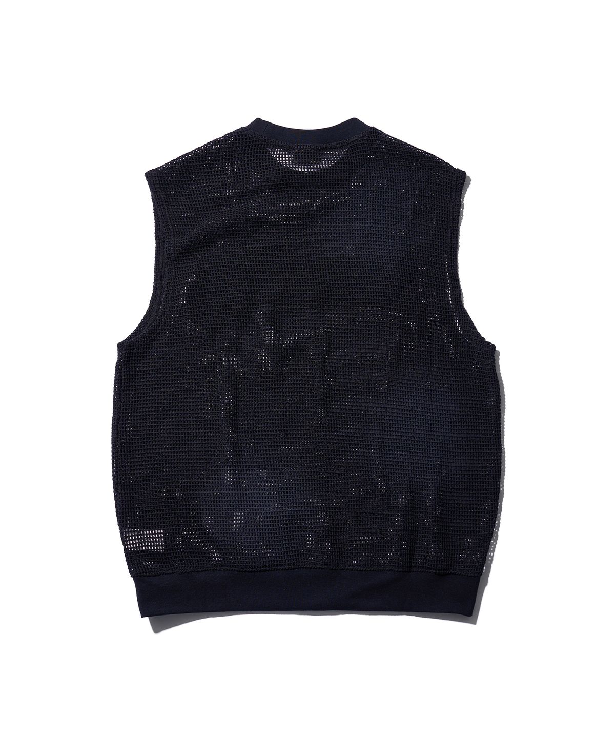 브라운브레스(BROWNBREATH) SQUARE MESH SLEEVELESS - BLACK