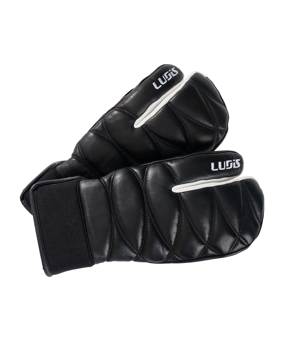 루디스(LUDIS) 포쉬 LUP01MG05 블랙 스키 보드 삼지 퀼팅 방한 양가죽 장갑