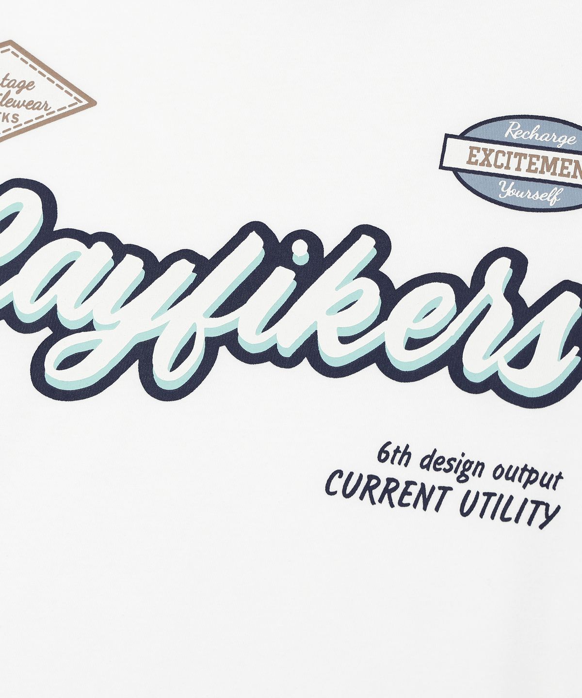 레이피커스(RAYFIKERS) 패치 반팔티 NAVY (MO2TU290-066)