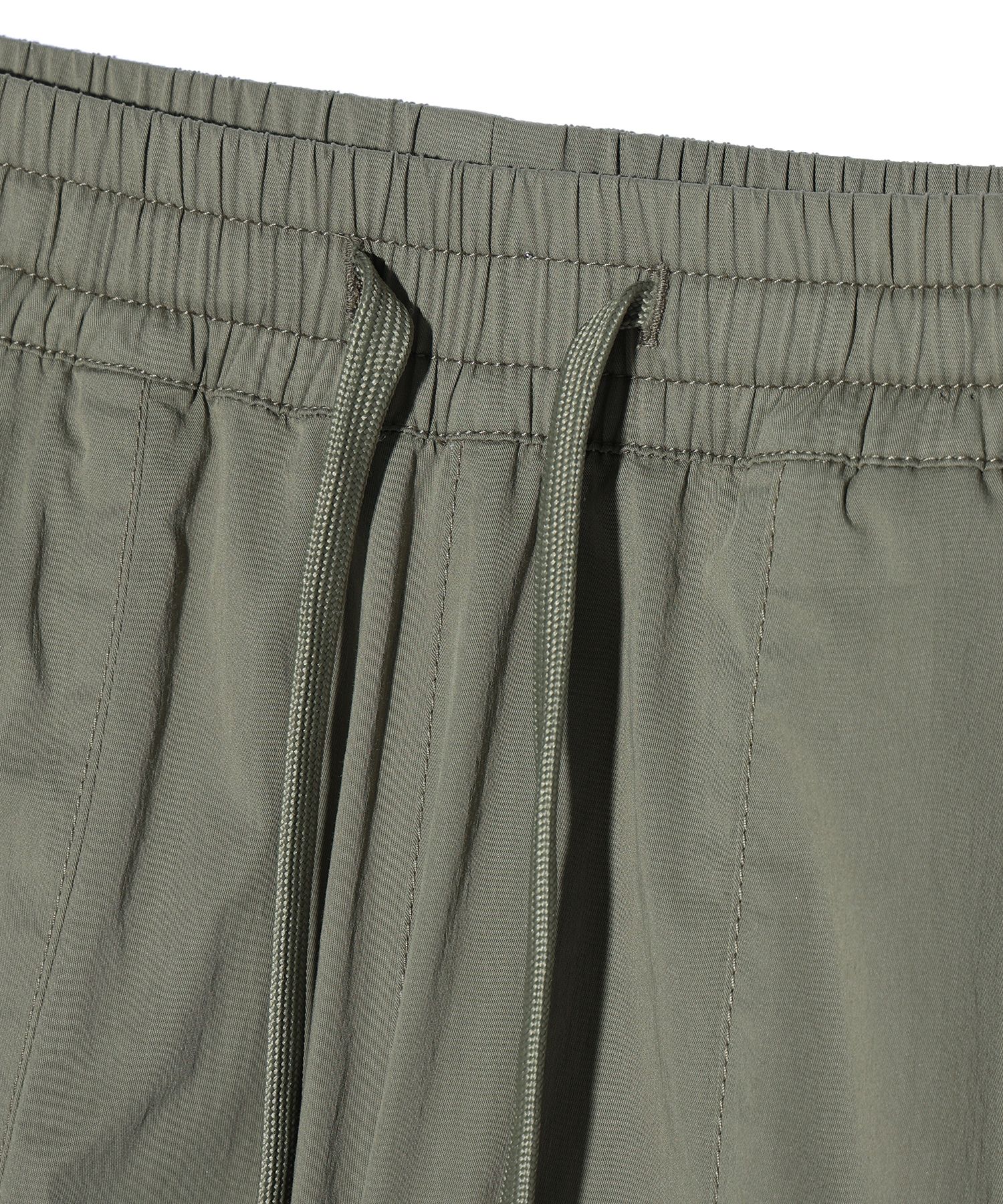 MUSINSA | RAYFIKERS Wide logo Parashut cargo pants KHAKI