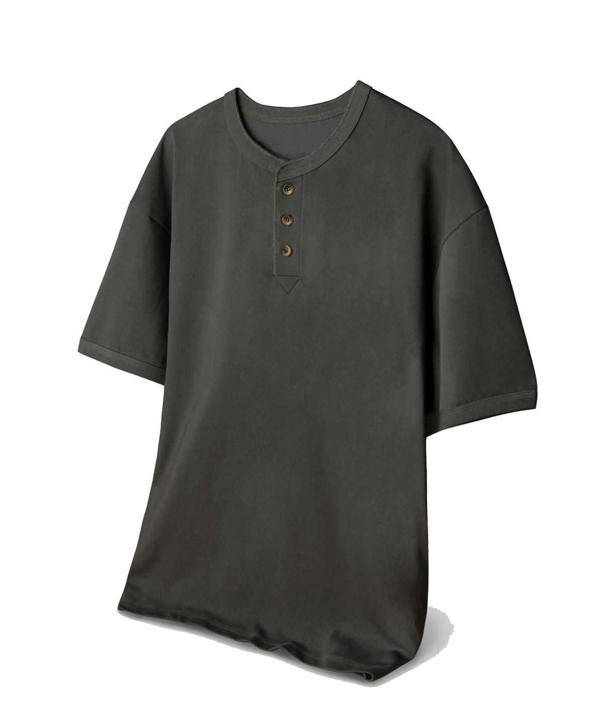 유앤엘씨(UNLC) Cotton Henley Neck Half Sleeve 5color