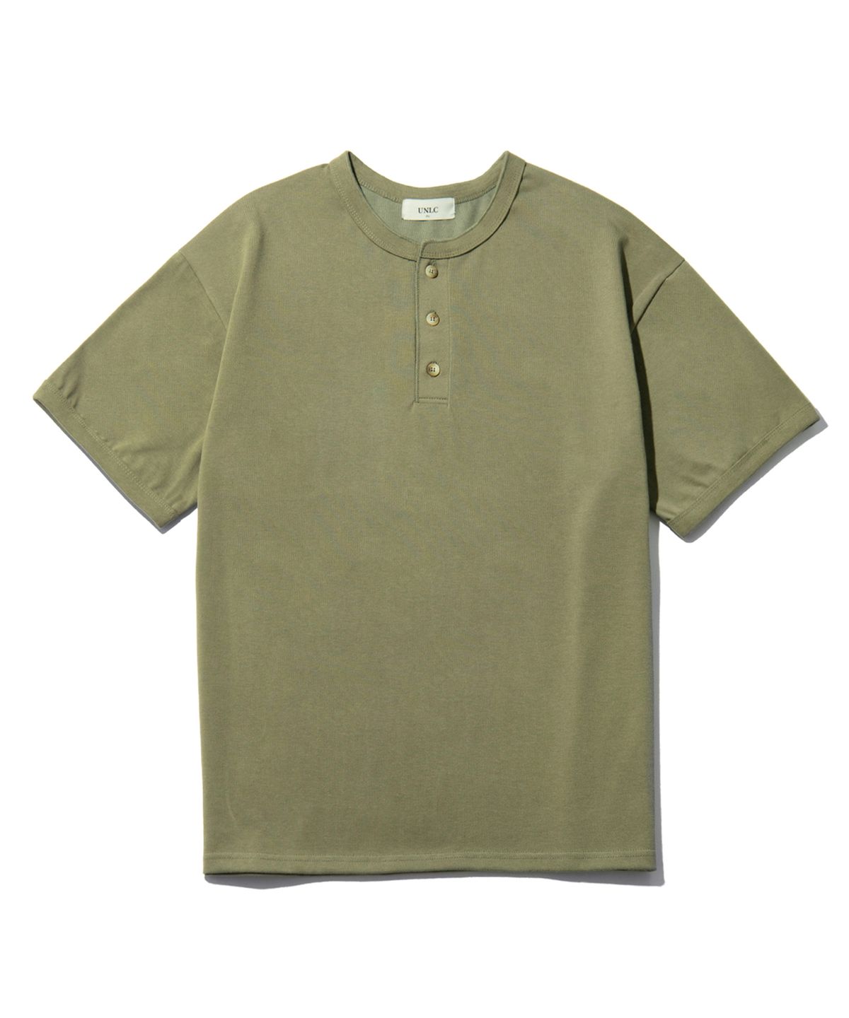 유앤엘씨(UNLC) Cotton Henley Neck Half Sleeve 5color