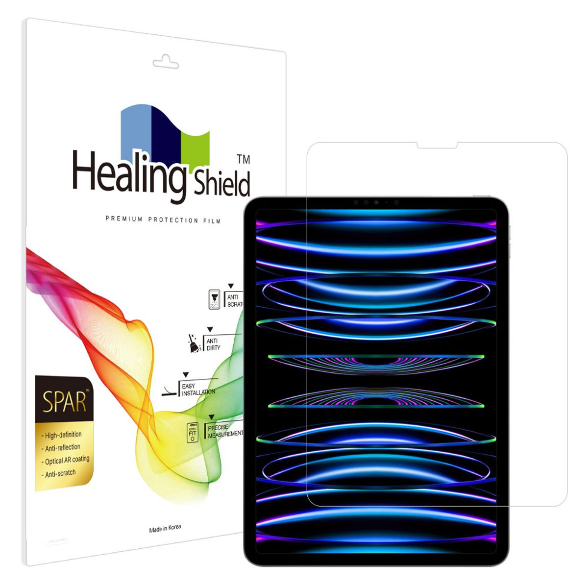 힐링쉴드(HEALINGSHIELD) [1pack]아이패드 프로 6세대 5세대 4세대 11 슈페리어 AR 고화질 액정보호필름