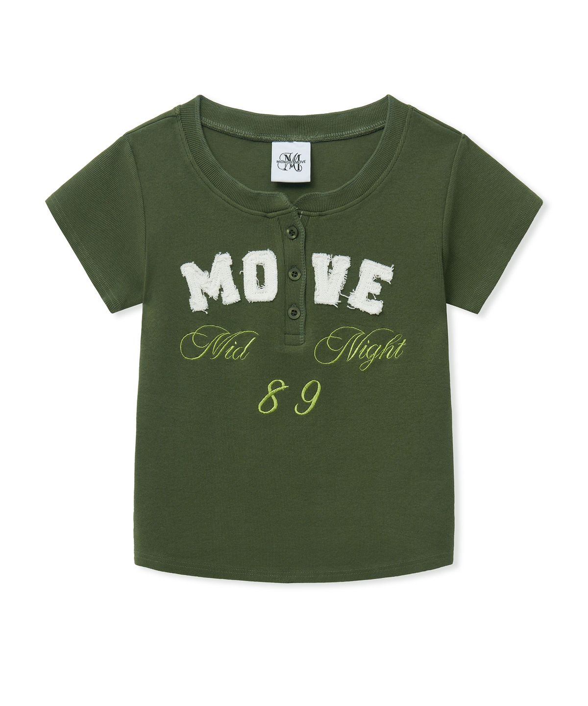 미드나잇 무브(MIDNIGHT MOVE) henley neck t (khaki)