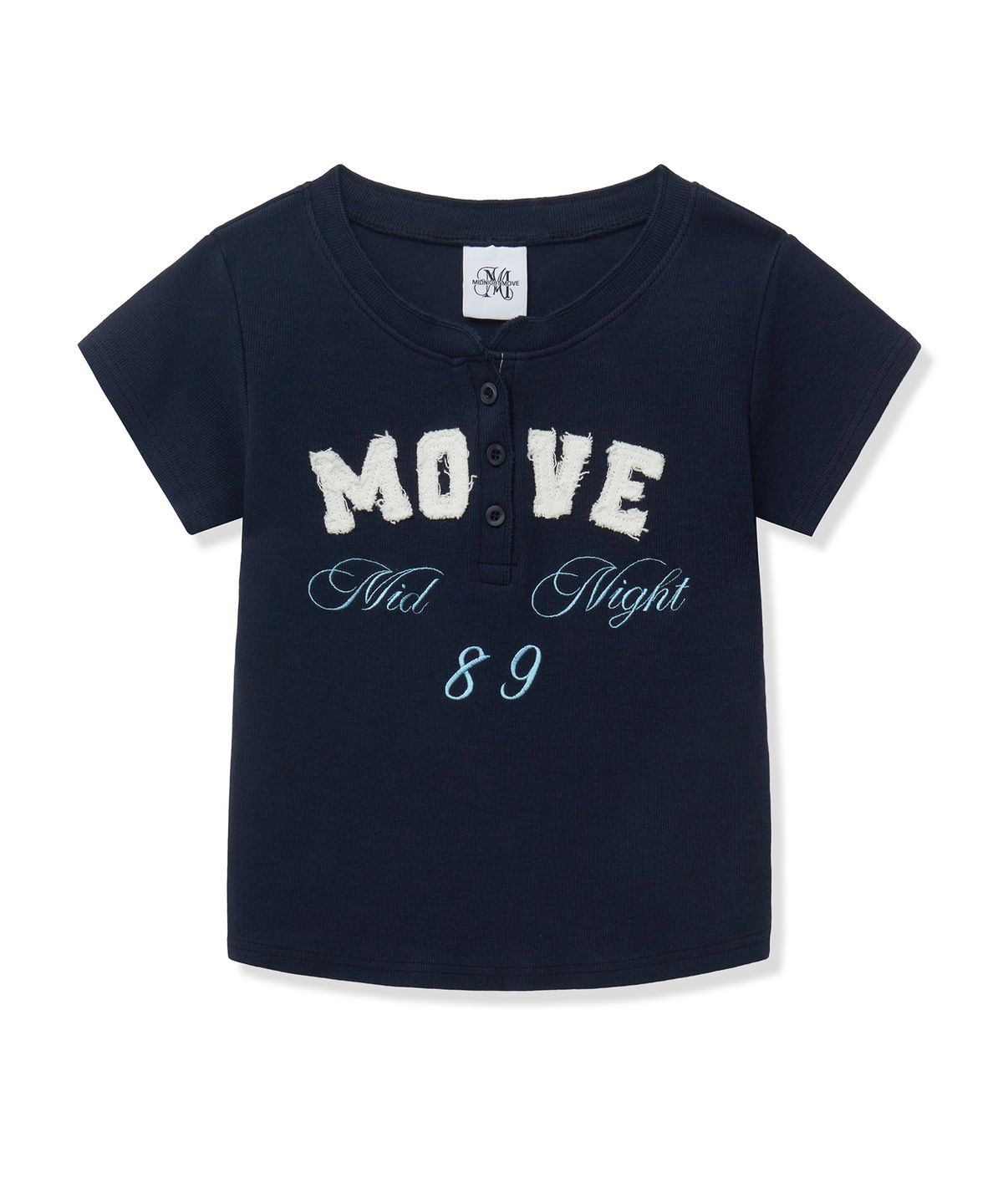미드나잇 무브(MIDNIGHT MOVE) henley neck t (navy)