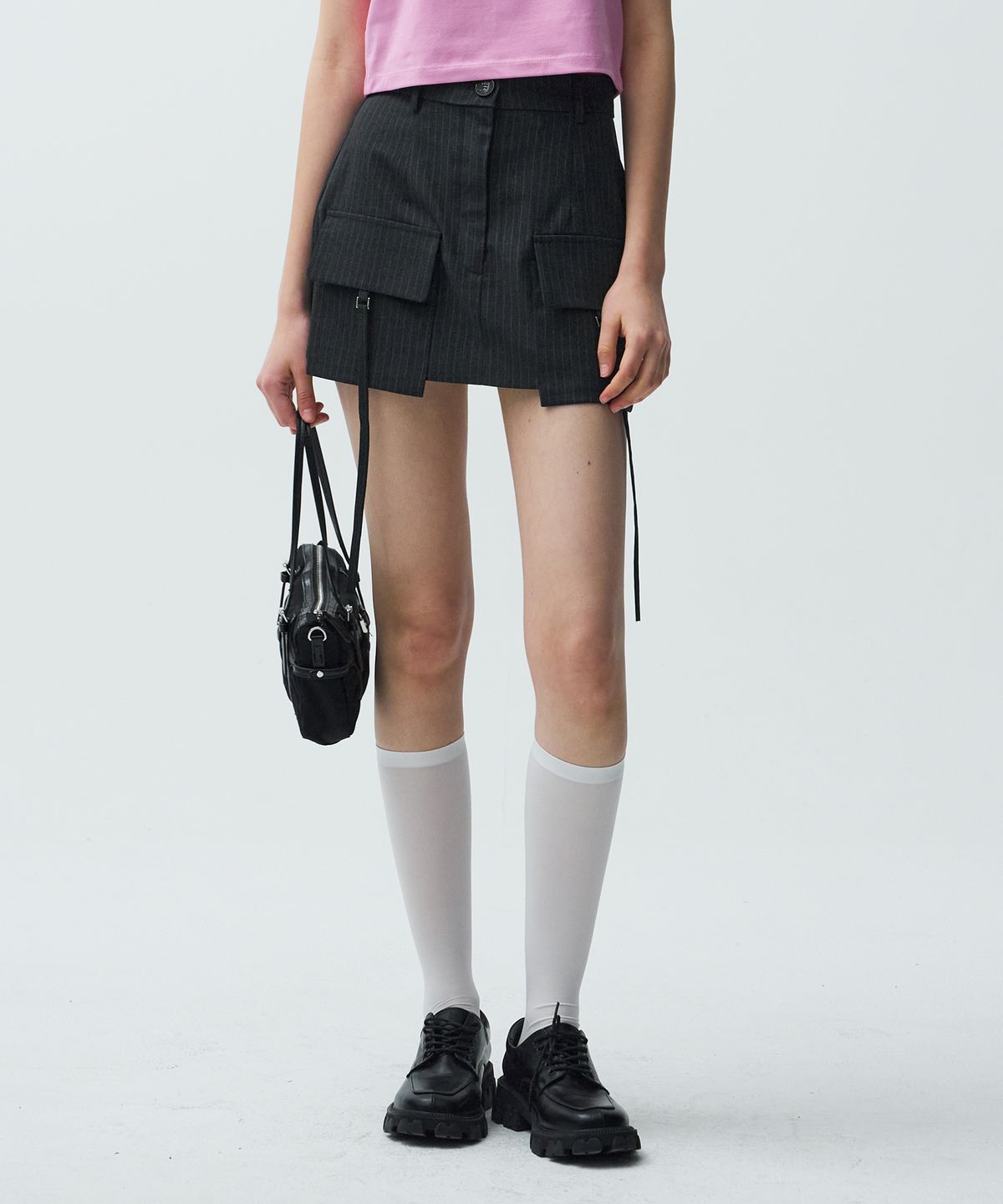 미드나잇 무브(MIDNIGHT MOVE) st cargo skirt (grey)