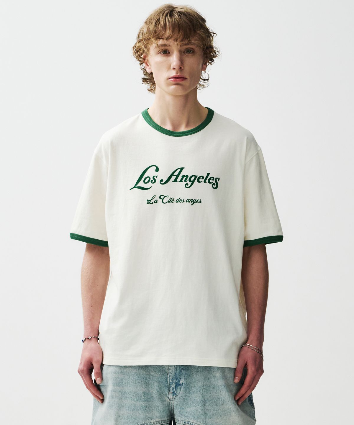 이코르(ECORR) [UNISEX] 클래식 시티 링거티셔츠_크림