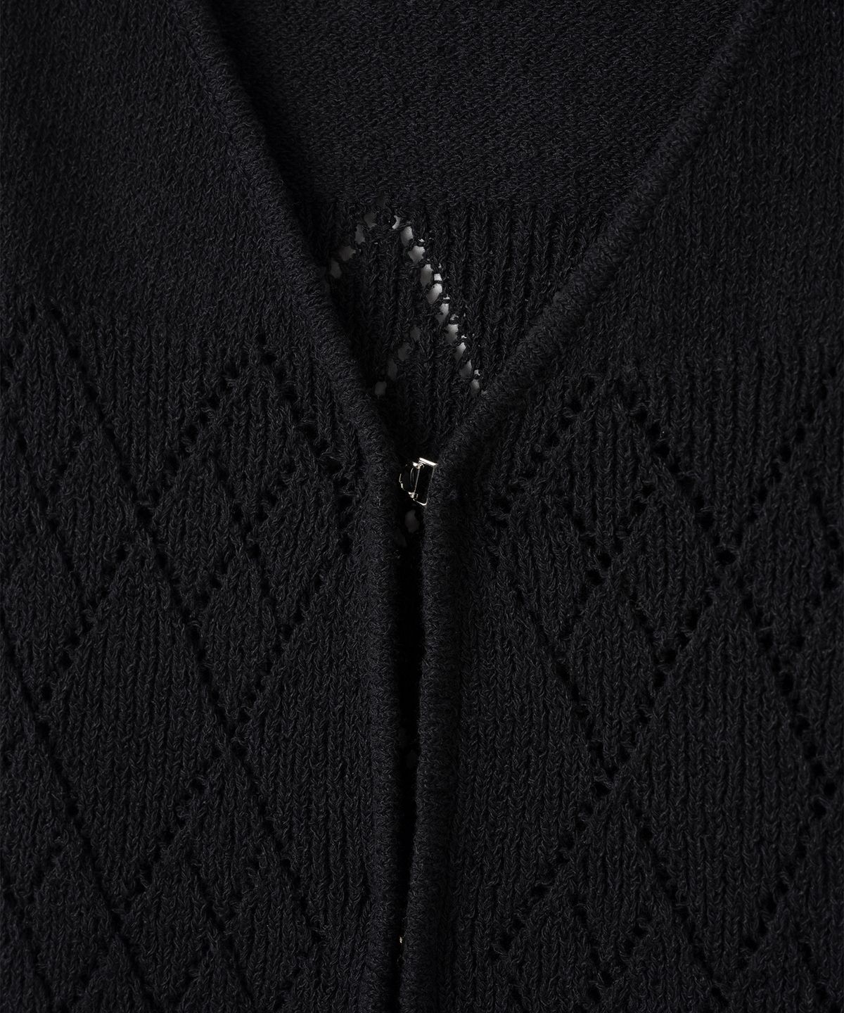 밀로 우먼(MILLO WOMEN) 스카시 니트 베스트 [블랙]