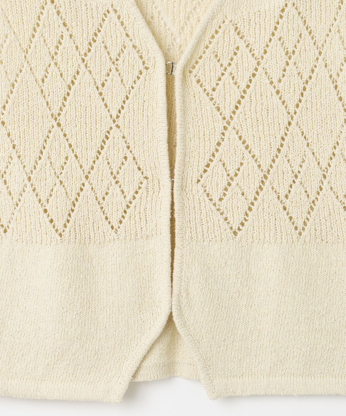 밀로 우먼(MILLO WOMEN) 스카시 니트 베스트 [베이지]