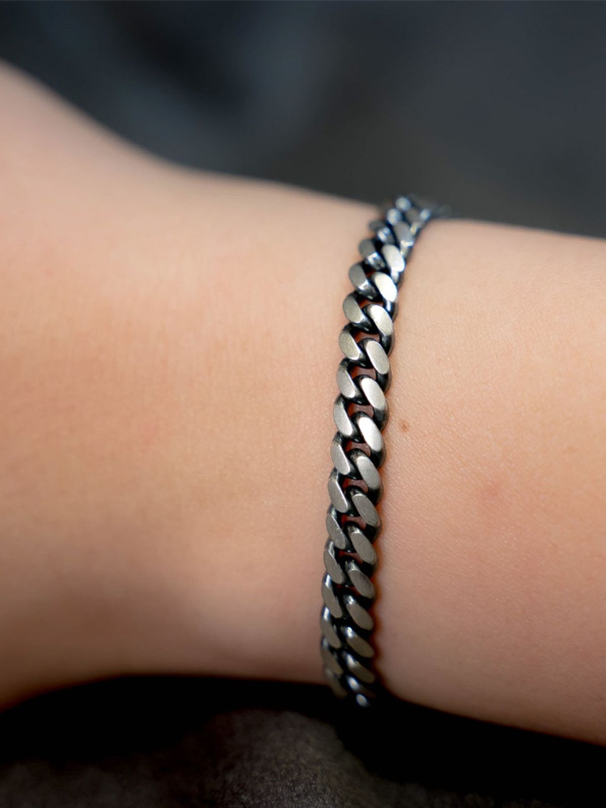 하랑(HARANG) HR 187B_Silver Chain Bracelet