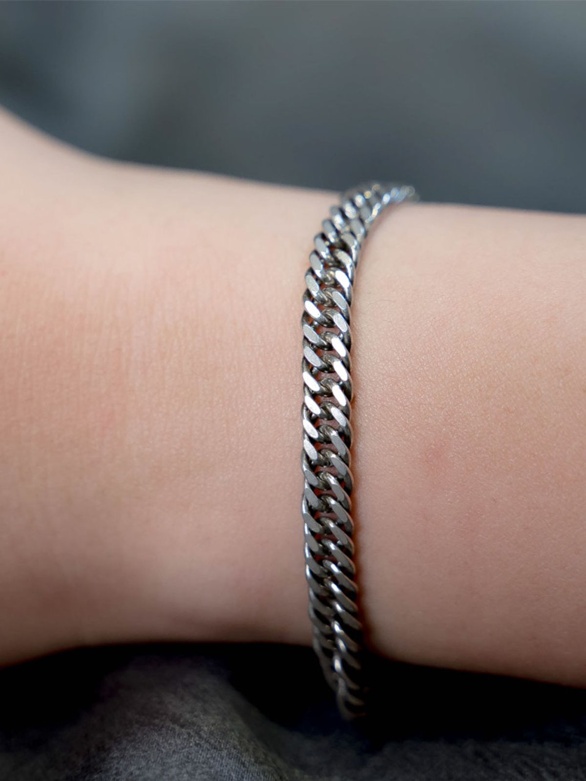 하랑(HARANG) HR 186B_Silver Chain Bracelet