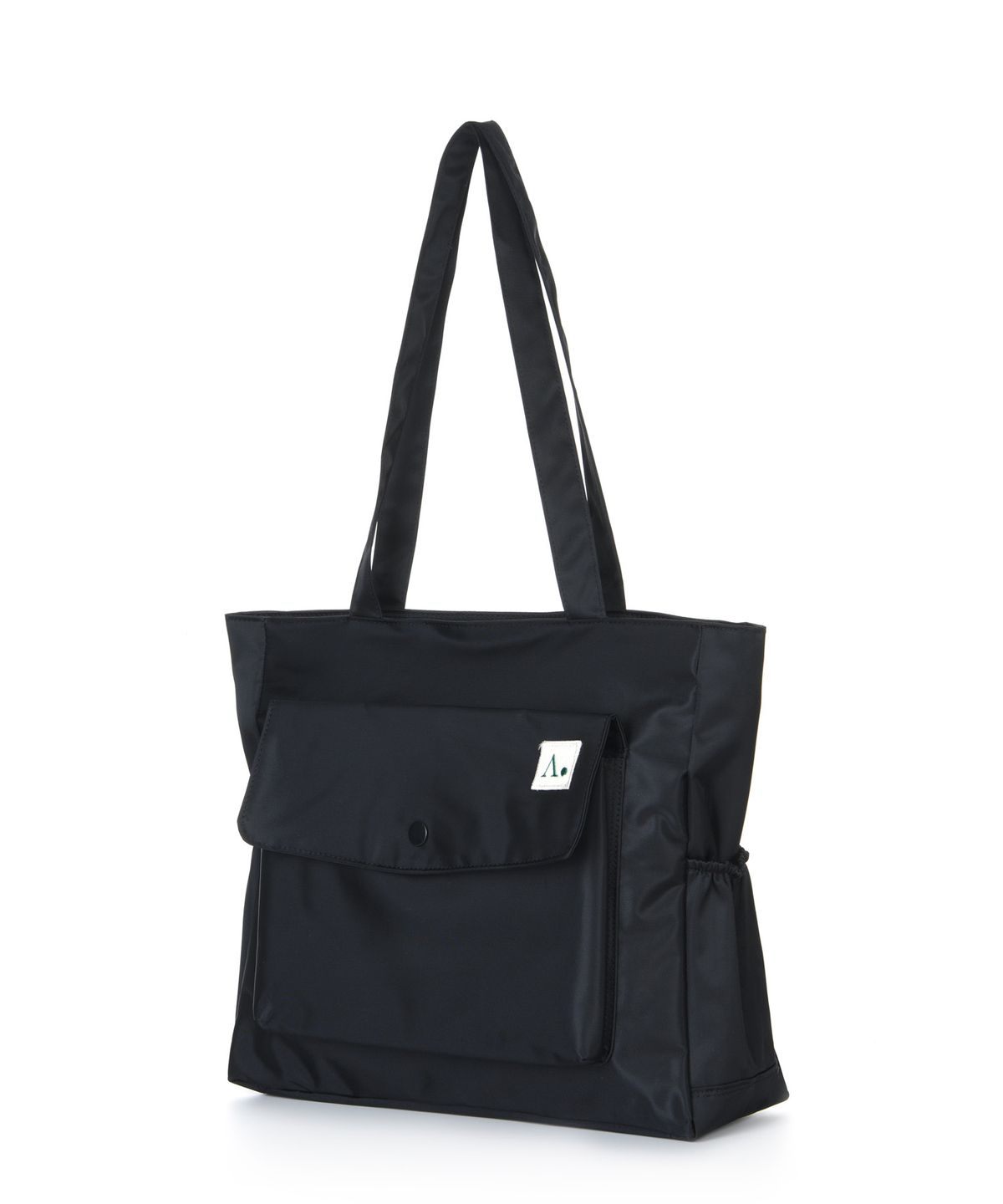 에이본(THE-ABON) 나일론 스퀘어 리드포켓 숄더백 블랙