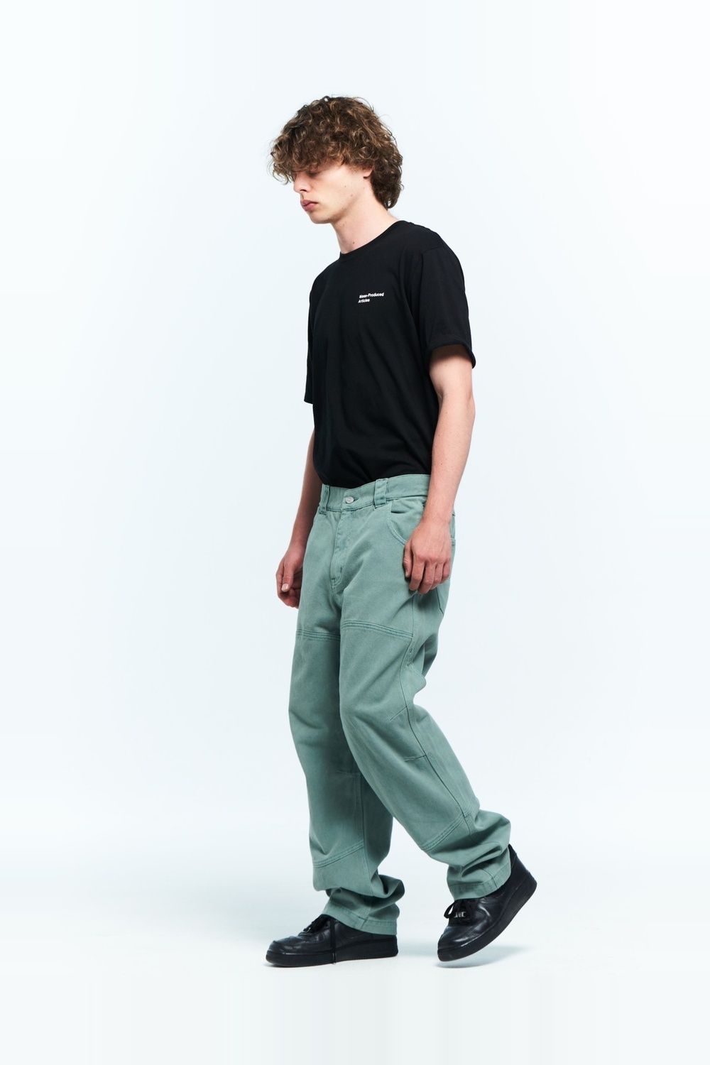 MUSINSA公式 | PLASTICPRODUCT MPa CALF POCKET PANTS (EMERALD)