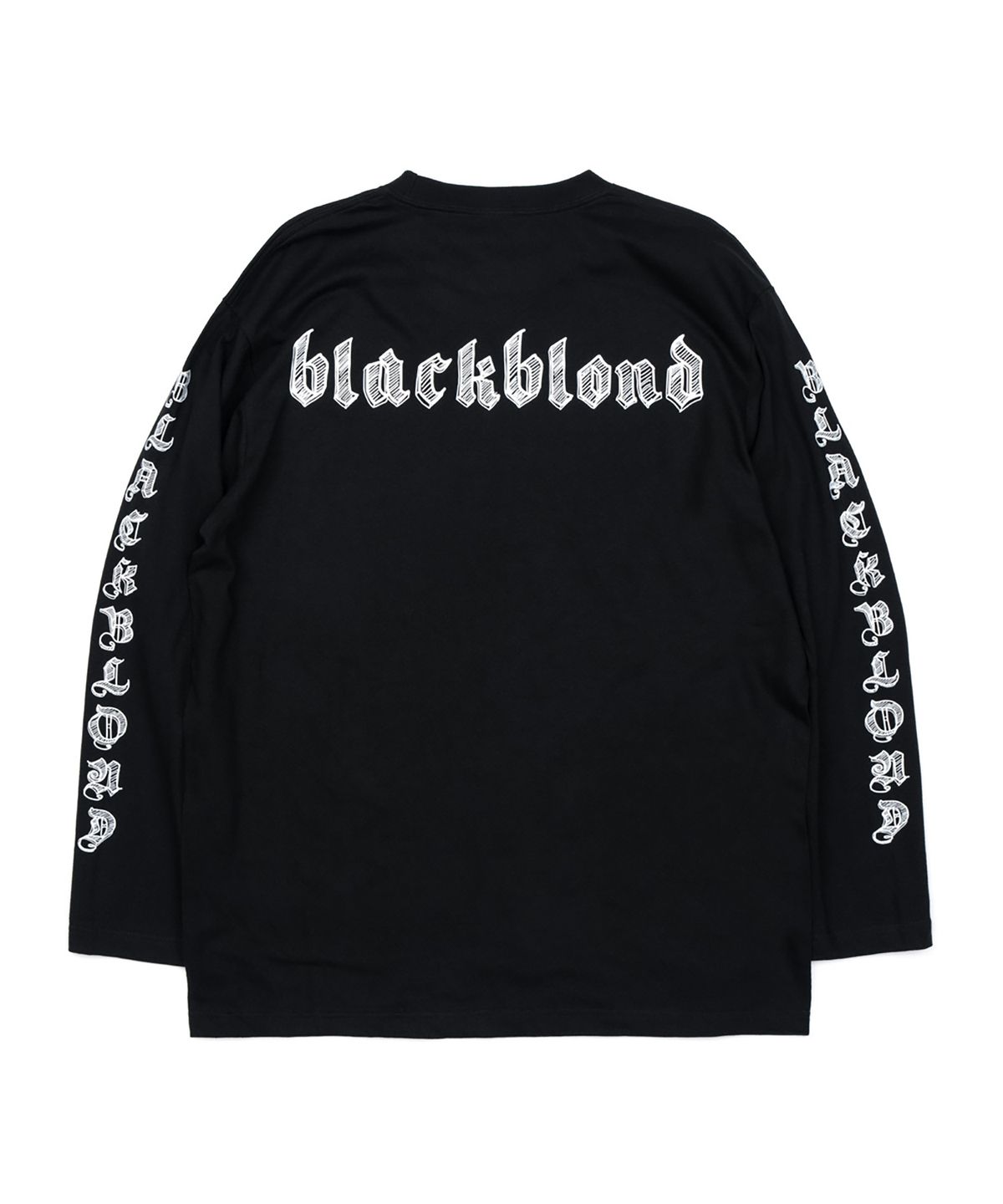 블랙블론드(BLACKBLOND) 비비디 스케치 로고 긴팔티 (블랙)