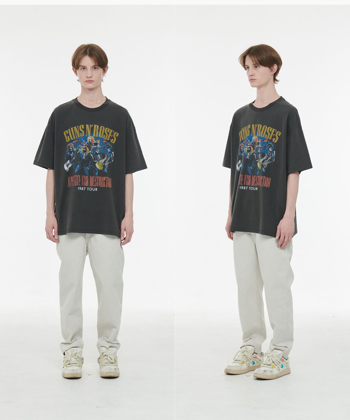브라바도(BRAVADO) GNR APPETTITE TOUR 1987 OVER FIT Pigment CC (BRENT2463)