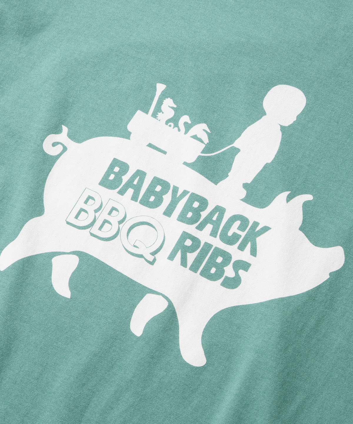 에스파이(ESFAI) BABY BACK RIBS TEE (TILL GREEN)