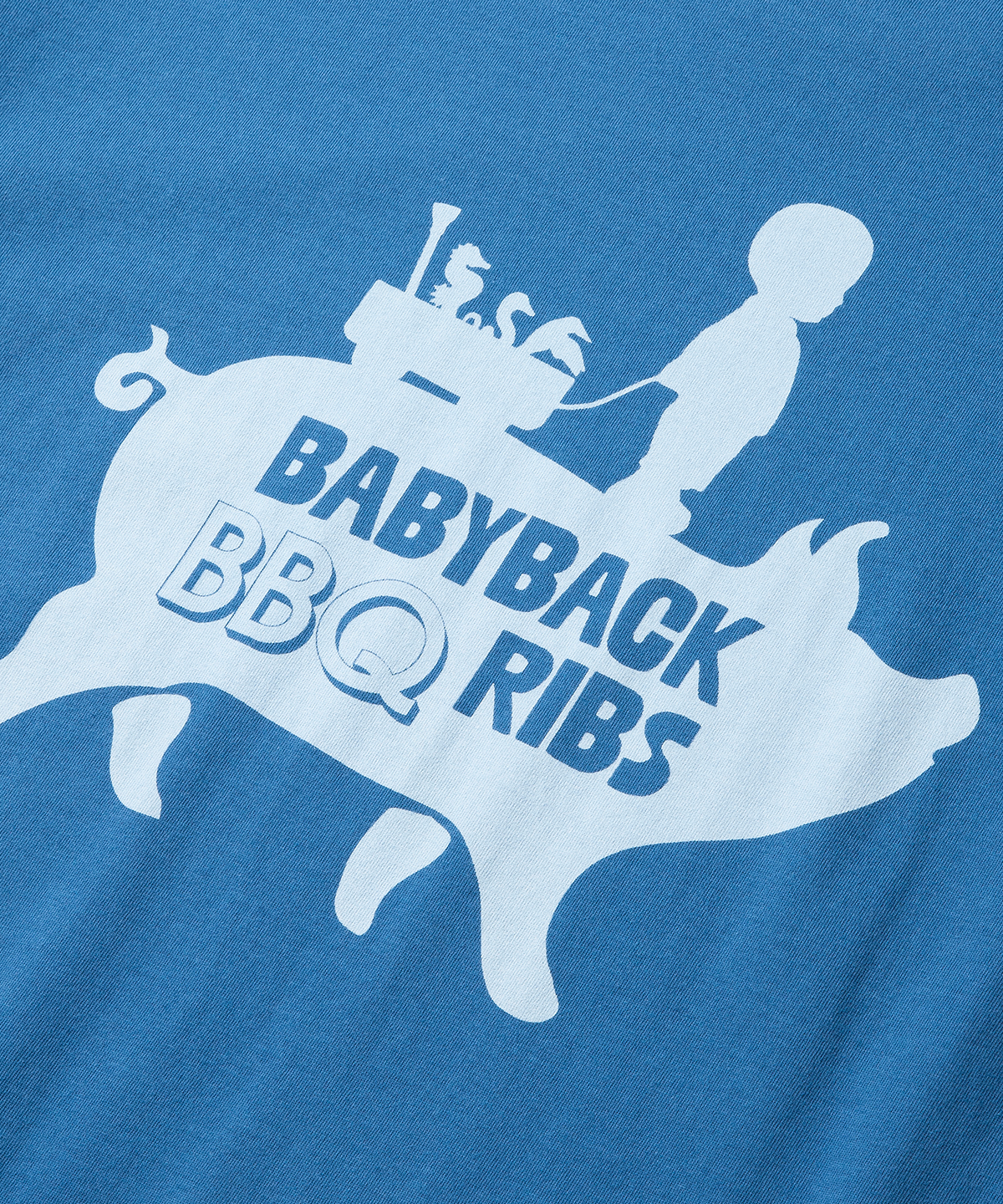 에스파이(ESFAI) BABY BACK RIBS TEE (BLUE)