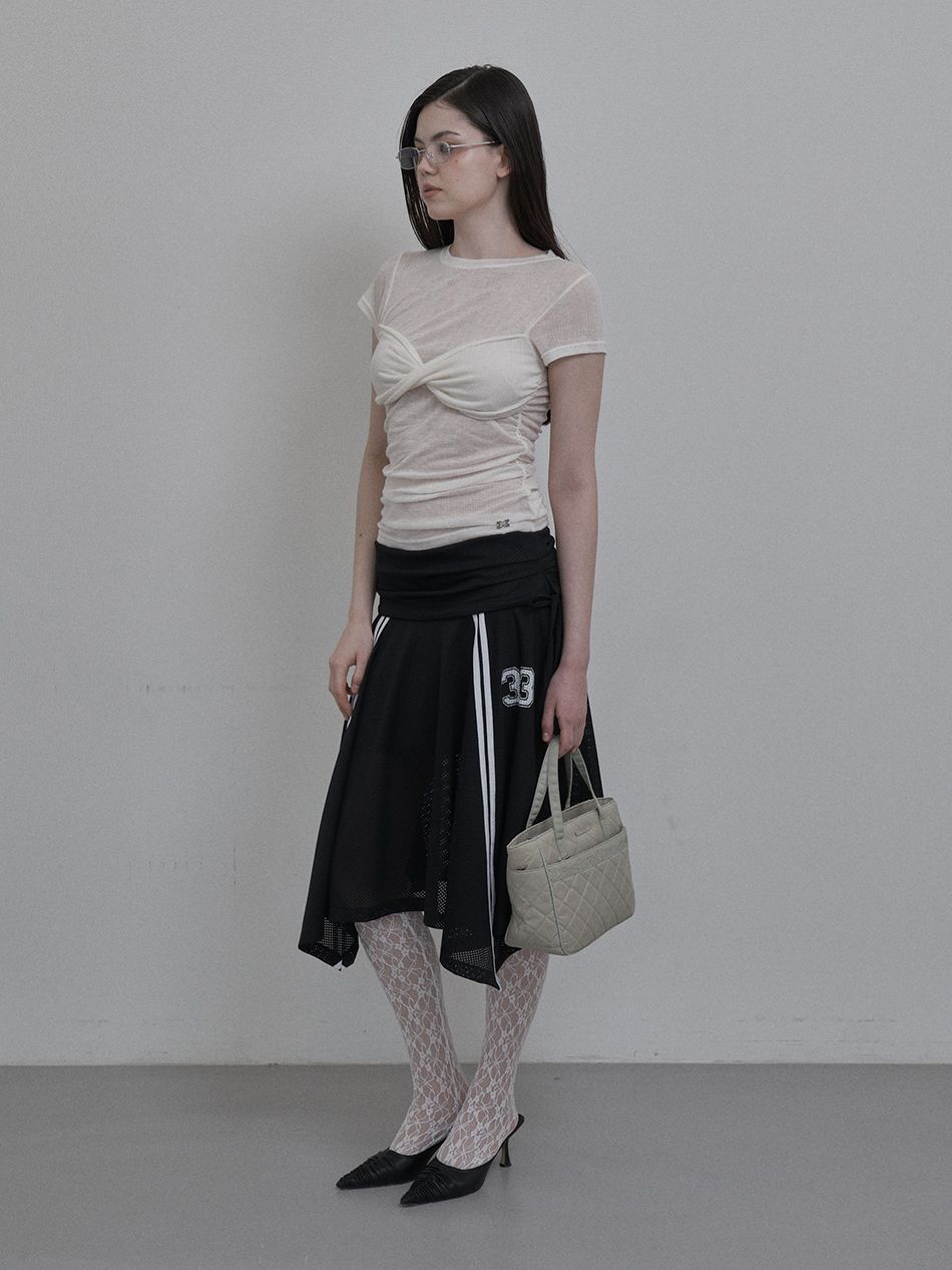 ★ SETUP-EXE★ 33 SPORTY SKIRT BLACK 24SUMMER013 SETUP‐EXE】33 SPORTY SKIRT | OUR BRAND,SETUP-EXE | PRESSING