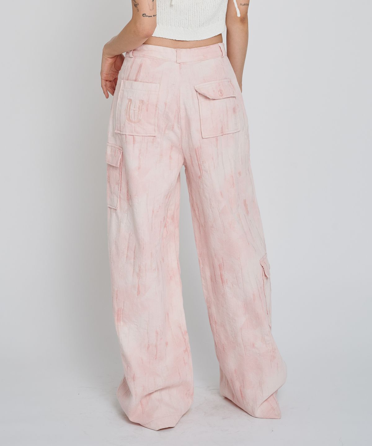 언유주얼 노말(UNUSUALNORMAL) PIO COTTON WIDE PANTS_PINK