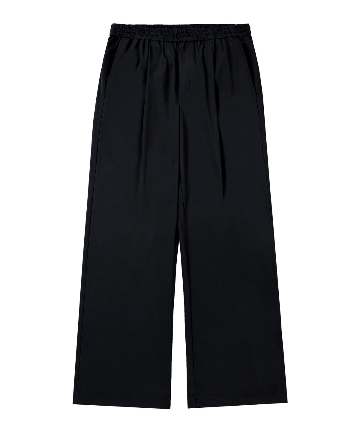 드로우핏(DRAW FIT) [패션플래닛X드로우핏] 쿨링 릴렉스드 와이드 밴딩 팬츠 [BLACK]