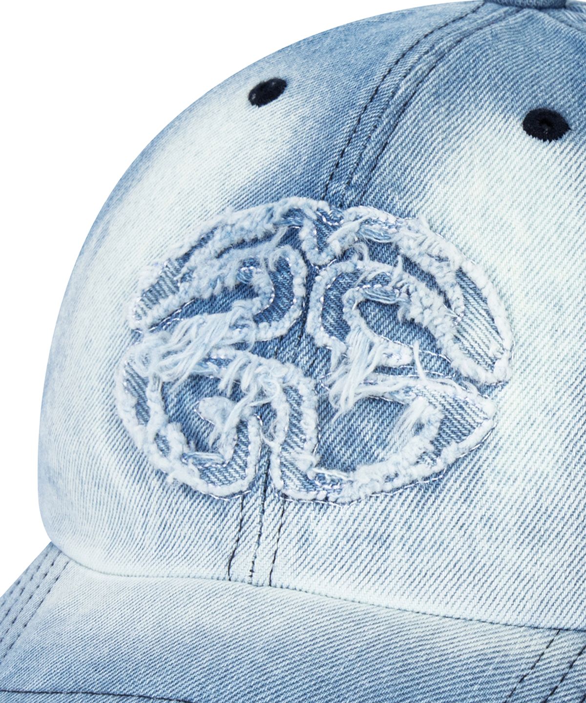 마하그리드(MAHAGRID) RAW CUT DENIM BALL CAP BLUE(MG2DFMAB30S)