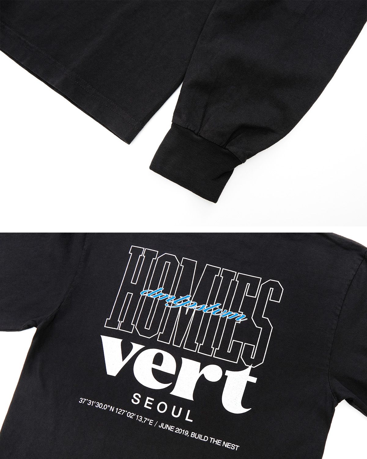 디미토(DIMITO) HOMIES LSV GD 6.5OZ TEE BLACK