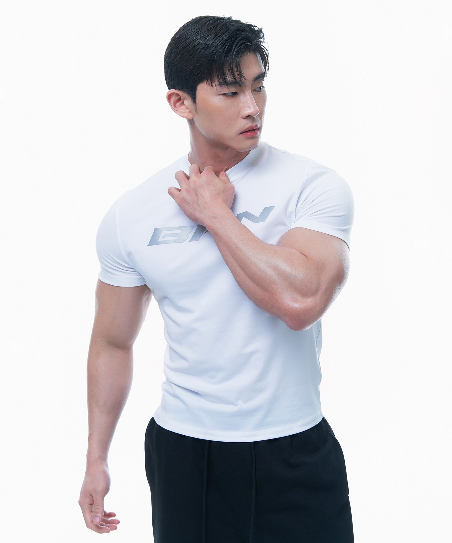 ★24SS新作★BORN TO WIN★BRN REFLECTIVE MUSCLE FIT T-SHIRTS MUSINSA公式 | BORN TO WIN BRN REFLECTIVE MUSCLE FIT T-SHIRTS