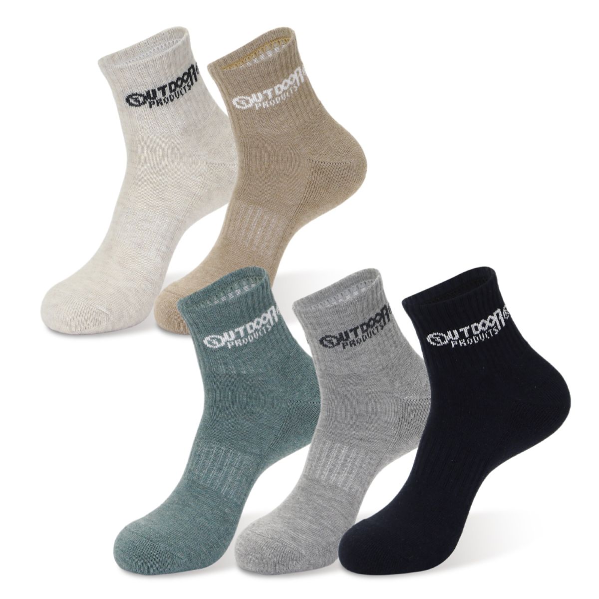 아웃도어 프로덕츠(OUTDOOR PRODUCTS) 레터링 이중 쿠션 단목 5족 (3color)